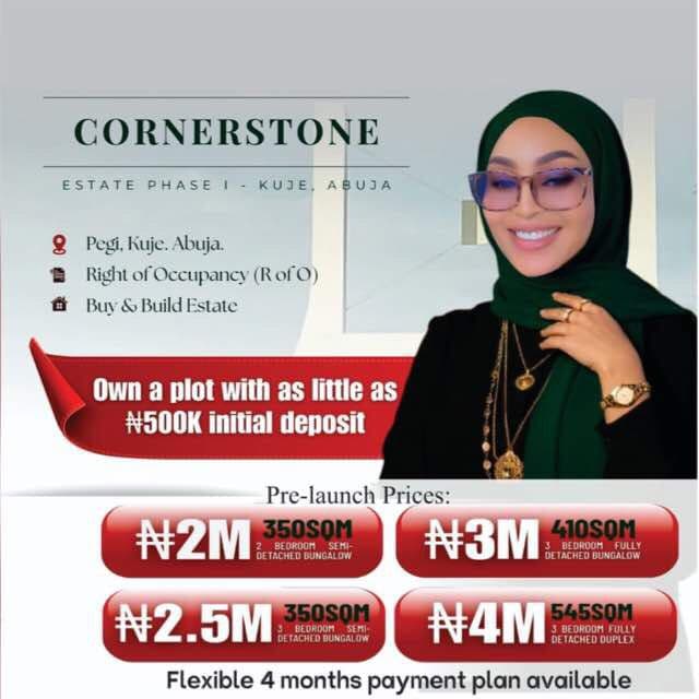 CORNERSTONE ESTATE PHASE 1 – KUJE  Pre-Launch Sales Ong